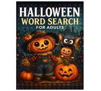 Halloween Word Search For Adults: Word Find 100 Puzzles Book For Adults, Senior & Teens With Solution.