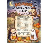 Halloween Word Search for Kids Ages 6-10: 100 Fun Spooky Puzzles for Children 6, 7, 8, 9 & 10 Years Old | Large Print Vocabulary with Answer Keys