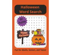 Halloween Word Search: Halloween Word Search Puzzle Book for Adults, Seniors and Teens | Large Print | Halloween Themed Word Find Activity Book