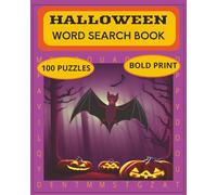 Halloween Word Search Puzzle Book: 100 Spooky Puzzles, 9 Words Each, Fun for Adults & Teens