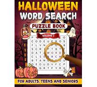 Halloween Word Search Puzzle Book Volume One: For Adults, Teens and Seniors