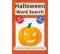 Halloween Word Search Puzzle Book: Word Searches with Easy to Read Print about Candy, Pumpkins, Ghouls and More | 6x9 inches, 110 pages | 50+ Puzzles... Gift for Vacations, Holidays, and Free Time