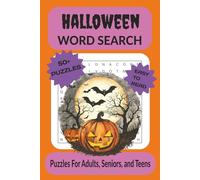 Halloween Word Search Puzzle Book: Word Searches With Easy to Read Print About Halloween, Haunted Houses, Spooky Creatures, and More | 6x9 Inches, 110 ... Gift for Vacations, Holidays and Free Time
