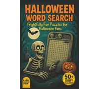 Halloween Word Search Puzzle Book: Word Searches with Easy to Read Print about Halloween, Horror, Monsters, and More | 6x9 Inches, 110 Pages | 50+ ... Gift for Halloween, Autumn, and Horror fans