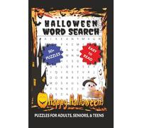 Halloween Word Search Puzzle Book: Word Searches with Easy to Read Print about Halloween, Monsters, Costumes, and More | 6x9 inches, 110 pages | 50+ ... Gift for Vacations, Holidays, and Free Times