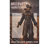 Halloween Word Search Puzzle Book: Word Searches with Easy to Read Print about Halloween, Pumpkin Curving, Spiders, and More | 6x9 inches, 110 pages | ... Gift for Vacations, Holidays and Free Times