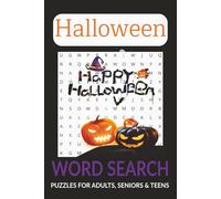 Halloween Word Search Puzzle Book: Word Searches with Easy to Read Print about Halloween, Spooky Fun, Ghosts and More | 6x9 inches, 110 pages| 50+ Puzzles… Gift for Vacations, Holiday and Free Times.