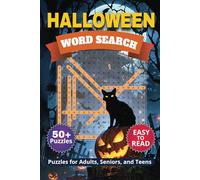 Halloween Word Search Puzzle Book: Word Searches with Easy to Read Print about Halloween, Spooky, Horror and More | 6x9 inches, 110 pages | 50+ Puzzles... Gift for Vacations, Holidays and Free Times