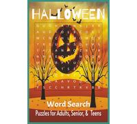 Halloween Word Search Puzzle Book: Word Searches with Easy to Read Print about Halloween, Spooky, Scary and More | 6x9, 110 pages | 50+ puzzles....Gift for Vacations, Holidays, and Free Time