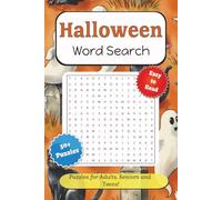Halloween Word Search Puzzle Book: Word Searches with Easy to Read Print about Halloween, Spooky Things, Trick-or-Treating and More | 6x9 inches, 110 ... . . . for Holidays, Vacations and Free Time