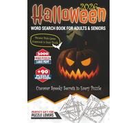 Halloween Word Search Puzzles for Adults - Large Print Word Games Activity Book for Seniors: 90+ Brain Games, Word Find, Crosswords & Travel Puzzles ... Skills - Perfect Gift for Puzzle Lovers