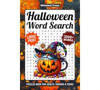 Halloween Word Search Puzzles Large Print: 2100+ Words, Fun & Challenging Themed Wordsearch Puzzle Book To Keep Mind Active, Spooky Fall Word Searches For Adults & Seniors