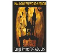 HALLOWEEN WORD SEARCH: This book contain 55 challenging Halloween Themed Puzzles | the Large Print makes it easy-on-the-eyes | It's a wonderful spooky brain teasing activity | Solutions are included