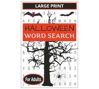 HALLOWEEN WORD SEARCH: This book contain 55 challenging Halloween Themed Puzzles | the Large Print makes it easy-on-the-eyes | It's a wonderful spooky brain teasing activity | Solutions are included