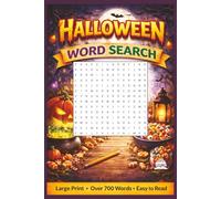 HALLOWEEN WORD SEARCH: Word Search Puzzle book with easy to Read Print for Seniors, Adults, and Teens - 6 x 9 inches, 110 pages, 50+ puzzles- Gift, travel, relaxation, games