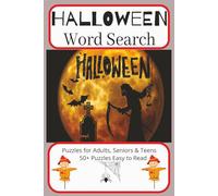 Halloween Word Search: Word search Puzzle with Easy-to-Read Print about Halloween & Costumes, Monsters and more| 6.9 inches, 120 pages | 50+ Puzzles... Gift for Vacations, Holidays and Free Times.