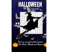 Halloween word search: Word Search With Easy To Read Print About Halloween, Spooky, Horror And More [6×9 inches,120 pages] 50+ puzzles.... Gift For Vacations, Holidays And Free Time