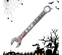 Halloween Wrench, Bloody Simulation Prop, Horror Cosplay Accessory, Realistic Look, Lightweight Build, Safe Material, Spooky Effect, Easy Carry, Themed Accent, Perfect for Party, Bars, Events, (PE)
