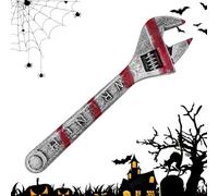 Halloween Wrench - Bloody Simulation Realistic Tool Prop with Splatter Design Lightweight Construction Ideal For Scary Makeup Setup | Horror Party Costume Accessory Bars Clubs Haunted House Ro