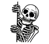 Halloween Yard Sign - Halloween Yard Decorations | Halloweenn Skeleton Garden Metals Stakes, Decorative Stakes For Holiday Driveway Landscape Backyard Farmhouse Front Door Lawn Pathway Party Porch