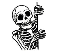 Halloween Yard Signs, Halloween Skeleton Garden Metal Stakes, Decorative Holiday Outdoor Stakes for Driveway, Landscape, Backyard, Farmhouse, Front Door, Lawn, Pathway, Party, Porch Display