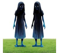 Halloween Yard Stakes - Metal Pieces 2, Garden Scary Ghost Stakes, Insertion Ground Decor | Perfectly Great For Lawn Porch