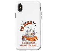 Halloween Yarn Crochet Spooky Cute Ghost Here for The Yarn Carcasa para iPhone X/XS