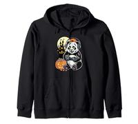 Halloween Zombi Panda Gamer Castillo Embrujado Video Gaming Sudadera con Capucha