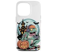 Halloween Zombi Rana Gamer Castillo Embrujado Video Gaming Carcasa para iPhone 13 Pro