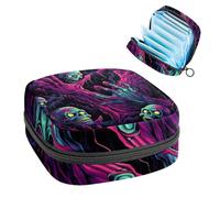Halloween Zombie Hand-1130 - Kit de primera menstruación para niñas, bolsa menstrual de tampón, soporte para almohadilla de lactancia con cremallera, organizador de servilletas sanitarias