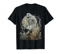 Halloween, Zom squeletos, Muertos vivientes, Terror Camiseta gráfica económica, Hombre, Negro, XL