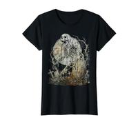 Halloween, Zom squeletos, Muertos vivientes, Terror Camiseta gráfica económica, Mujer, Negro, XS