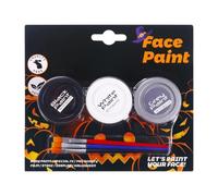 Halloweens Halloween Face Makeup | Washable Skin Makeup | 3 Colors Water-so | 3 Colors Water-soluble Face Painting Kit For Goth Party Sports Event Kids Women Clown Vampire Halloween Face Makeup | Washabl