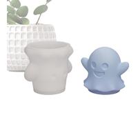 Hallowen Candle Moulds - 2PCS 3D Skull Ghost Molds For Candle Making | Aromatherrapy, Resin, Decorative Ornament Craft Mold For Holiday DI Y
