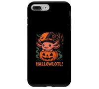 Hallowlotl Cute Axolotl Halloween Pumpkin Witch Carcasa para iPhone 7 Plus/8 Plus
