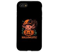 Hallowlotl Cute Axolotl Halloween Pumpkin Witch Carcasa para iPhone SE (2020) / 7/8
