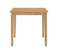 Hallowood Furniture Ledbury - Mesa de cocina rectangular pequeña de roble claro, mesa de comedor de madera y ahorra espacio para el hogar, cocina, oficinas, apartamentos y cafetería (80 cm)