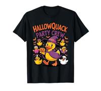 Hallowquack Party Crew Cute Halloween Duck Costume Camiseta