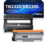 Halloya 1 tóner TN2320 + 1 tambor DR2300 compatible con Brother TN-2320 DR2300 para Brother MFC-L2700DW MFC-L2700DN MFC-L2720DW HL-L2340DW HL-L2300D