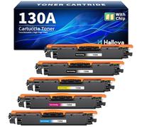 Halloya 130A CF350A Kompatibel für HP CF350A CF351A CF352A CF353A Tonerkartuschen für HP Color LaserJet Pro MFP M176n M177fw Drucker (Pack 5)