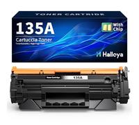 Halloya 135A W1350A Tóner Compatible para HP 135A 135X W1350X W1350A para HP Laserjet m209dw MFP m234dw M234dwn m234sdw m234sdn m234 m209(1 Negro, con Chip)