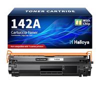 Halloya 142A 142X con Chip Tóner Compatible con HP 142A 142X W1420A W1420X para HP LaserJet MFP M140w Tóner M110w M110 MFP M140 (1 Negro)