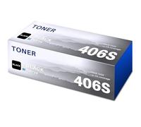 Halloya 406S CLT-P406C Compatible para Samsung CLT-406S CLT-P406C CLT-K406S Toner for Samsung Xpress SL C410W C460FW C460W C463W CLP-360 360N CLP-365 365W CLX-3300 CLX-3305 CLX-330 5W (2 negros)