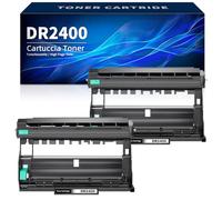 Halloya DR2400 Tambor para Brother DR-2400 para Brother HL-L2310D HL-L2350DN HL-L2370DN HL-L2375DW DCP-L2510D DCP-L2530DW MFC-L2710DN MFC-L2730DW MFC-L2750DW (2 Paquetes)