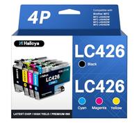 Halloya LC426 Cartuchos de impresora compatibles con Brother LC426 LC426XL LC-426XL LC426XLVAL LC-426XLVAL Multipack para Brother MFC-J4340DW MFC-J4540DW MFC-J4540DWXL (4Pack)