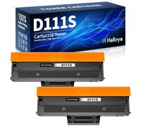 Halloya MLT-D111S Toner Compatible para Samsung MLT-D111S D111L D111S Cartuchos de tóner para Samsung Xpress M2070 M2026 M2022 M2020 M2026W M2022W M2020W SL-M2070 SL-M2070W SL-M2070F (2 Negro)