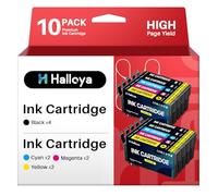 Halloya T405XL Multipack Compatible para Epson T405 XL Cartuchos de Impresora para Workforce Pro WF-3820 WF-3825 WF-4820 WF-4825 WF-4830 WF-7830 WF-7835 WF-7840 (Paquete de 10)