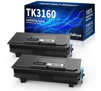 Halloya TK3160 TK-3160 Tóner Negro 12.500 Páginas para Kyocera ECOSYS P3045dn P3050dn P3055dn P3060dn P3150dn P3155dn P3260dn M3145dn M3645dn M33645dn M333150dn 860ID 2 negro