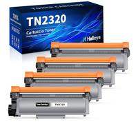 Halloya TN2320 TN-2320 Toner Compatible con Brother TN2320 TN2310 Toner | Compatible con Brother MFC L2700DW MFC-L2700DN DCP-L2520DW DCP-L2500D HL-L2300D HL-L2340DW MFC-L2740DW MFC-L2720DW (4 Negro)