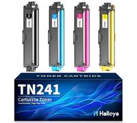 Halloya TN241 TN245 - Cartuchos de tóner de repuesto para Brother 9015CDW 9020CDW 9022CDW 3142CW 3140CW 3150CDW 3150CDN 3170CDW 9140CDN 9130CDN 9330CDW (paquete de 4)